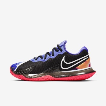 Nike Court Air Zoom Vapor Cage 4 - Női Teniszcipő - Fekete/Piros/Lila/Fehér